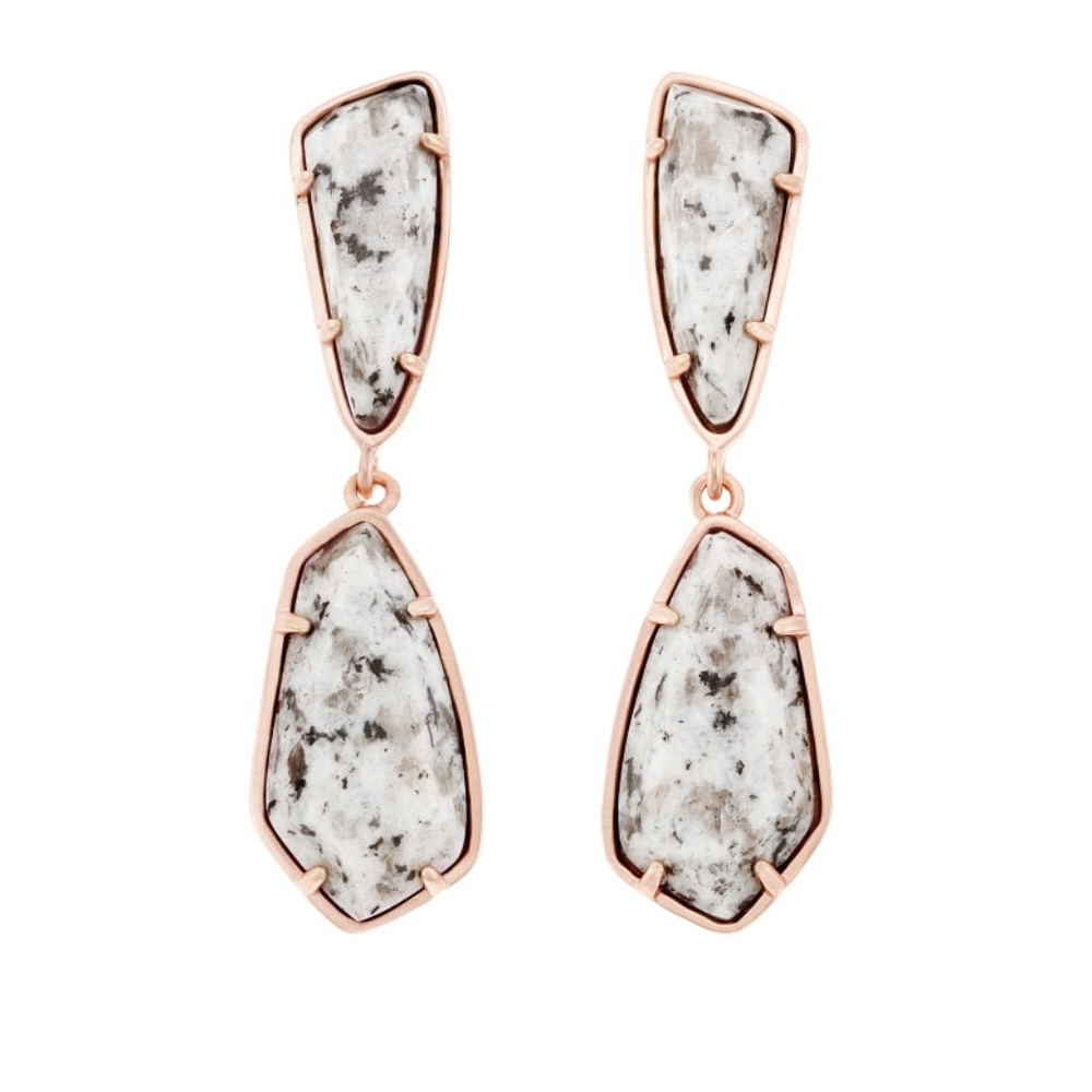 Kendra Scott Traci Earrings in Gray Granite